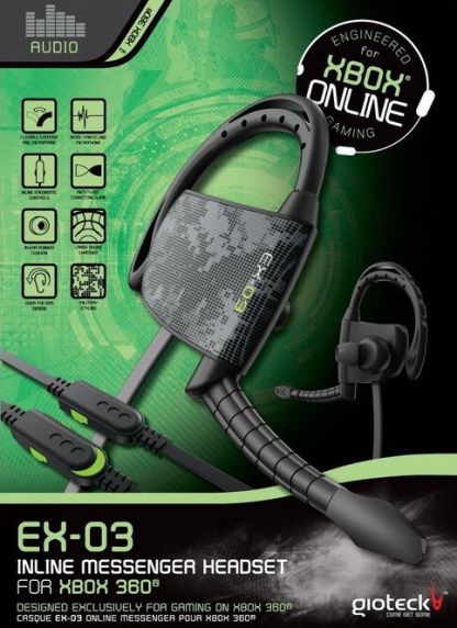 Bluetooth Headset Gioteck EX-03 Xbox 360
