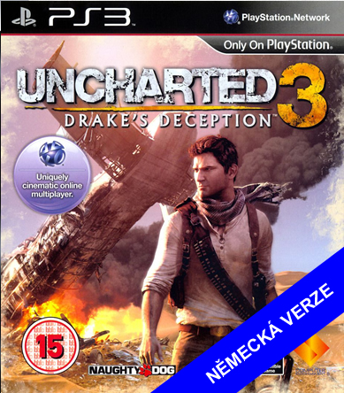 Uncharted 3 Drakes Deception Německá PS3
