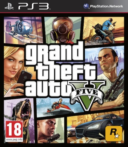 Grand Theft Auto V PS3 Německý obal